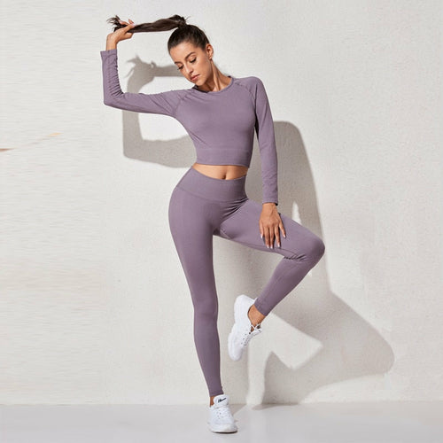 Yoga Set Seamless Women's Sportswear Workout Clothes Athletic Wear Gym