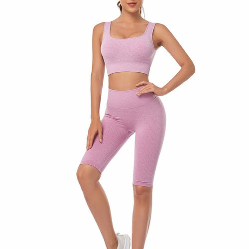 Yoga Set Seamless Women's Sportswear Workout Clothes Athletic Wear Gym